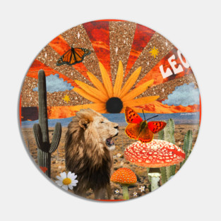 Leo Collage Pin