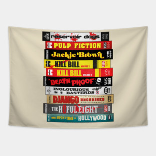 Quentin Tarantino Cassete Movie Retro Tapestry