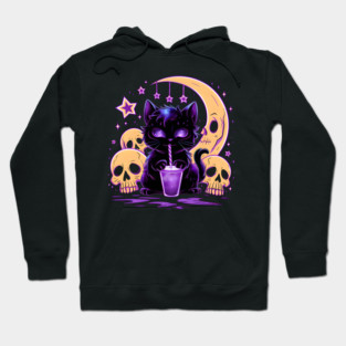 Cute Spooky Kawaii Cat Hoodie