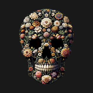 another flower skull ! T-Shirt