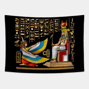 Egyptian Goddess Maat Isis Tapestry