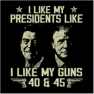 I Like My Presidents like I Like My Guns 40 45 Posters and Art