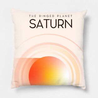 The Ringed Planet Saturn Pillow