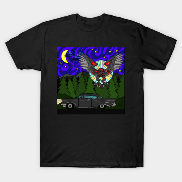 Mothman First Flight T-Shirt by TonyBreeden