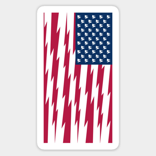 LA Spangled Lightning Sticker by DRI374