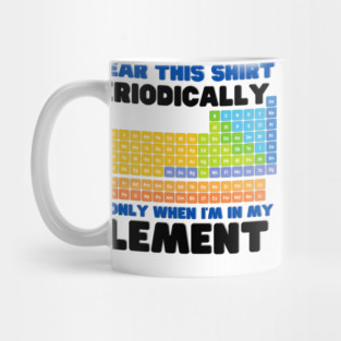 i wear this shirt periodically but only when i'm in my element Mug