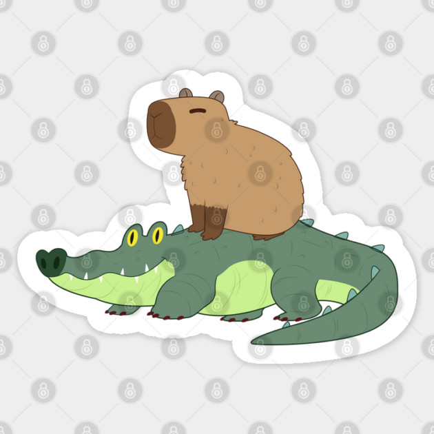 Capy & Croc Sticker by GoshWow®