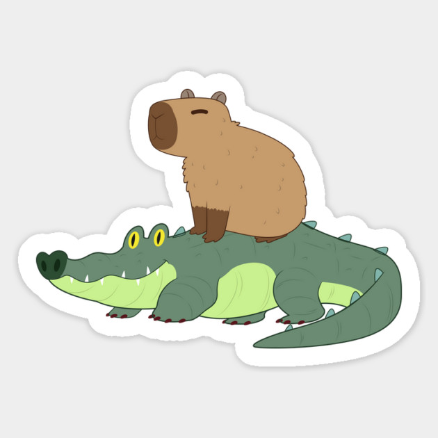 Capy & Croc Magnet by GoshWow®