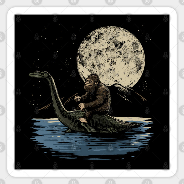 Squatch & Nessie Sticker by GoshWow®