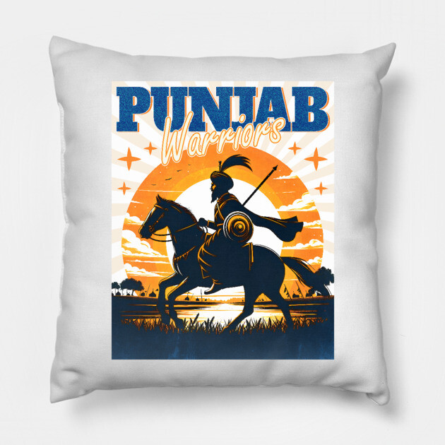 Punjab Warriors - PUNJAB HEROES - PUNJABI SOORME Pillow by PUNJABISTYL