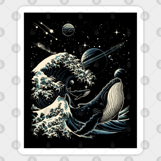 Cosmic Kanagawa Sticker by GoshWow®