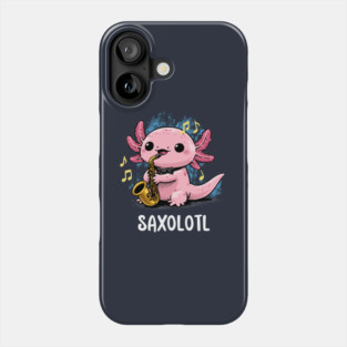 Saxy Axolotl Phone Case