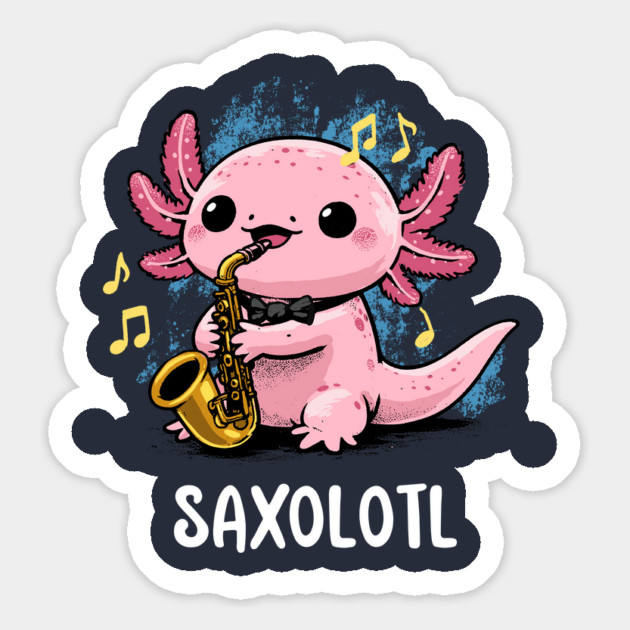 Saxy Axolotl Magnet by GoshWow®