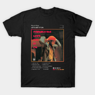 Marvin Gaye - Let's Get It On Tracklist Album T-Shirt