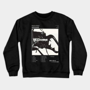 Massive Attack - Mezzanine Tracklist Album Crewneck Sweatshirt