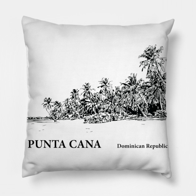 Punta Cana Dominican Republic Pillow by Lakeric