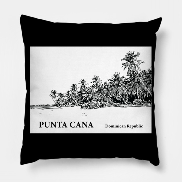 Punta Cana Dominican Republic Pillow by Lakeric