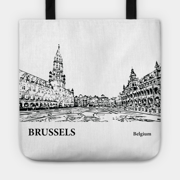 Brussels Belgium Tote by Lakeric