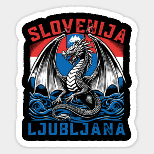 Slovenija - Dragon Ljubljana Symbo Magnet