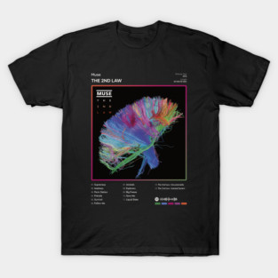 Muse - The 2nd Law Tracklist Album T-Shirt
