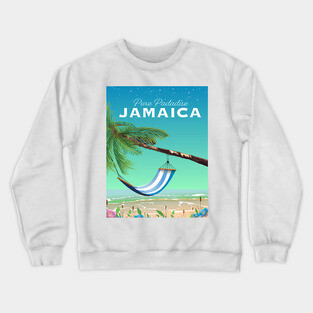Jamaica Travel poster Crewneck Sweatshirt