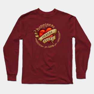 Happiness is an Inside Story - Tattoo Heart Long Sleeve T-Shirt