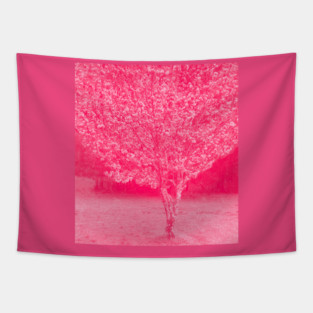 Cherry Blossoms Japanese Cherry Tree Tapestry