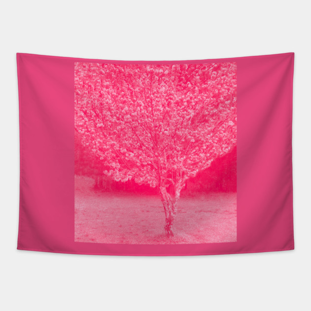 Cherry Blossoms Japanese Cherry Tree Tapestry by DonWillisJrArt