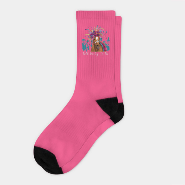 Fascinator horse racing Socks by BEZZAIM