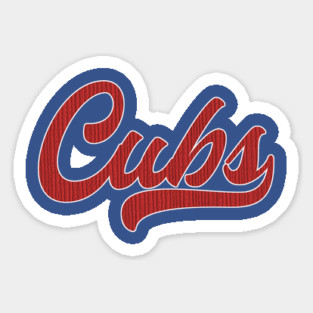 Cubs Embroided Sticker