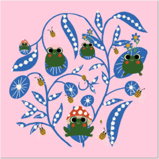 frog lover Posters and Art