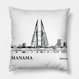 Manama Bahrain Pillow