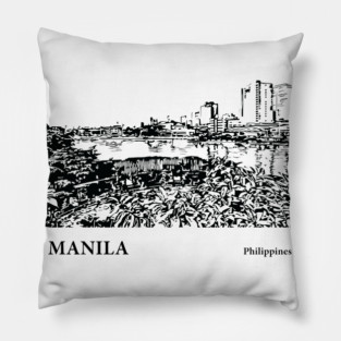 Manila Philippines Pillow