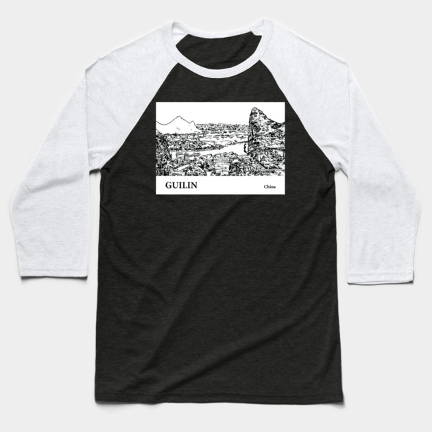 Guilin China Baseball T-Shirt by Lakeric