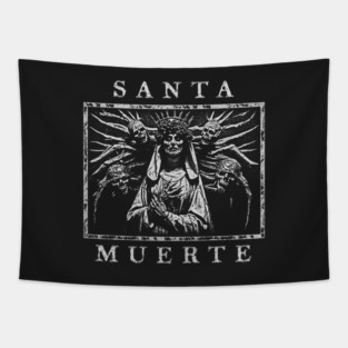 Santa Muerte - Dia De Los Muertos Tapestry