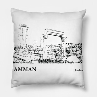 Amman Jordan Pillow
