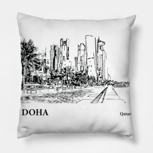 Doha Qatar Pillow
