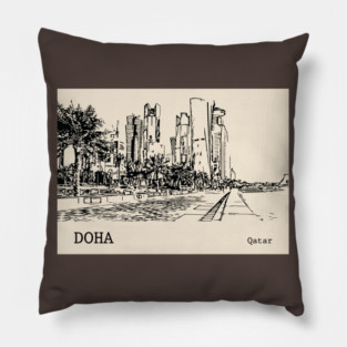 Doha Qatar Pillow