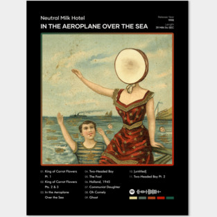 Neutral Milk Hotel - In the Aeroplane Over the Sea Tracklist Album Posters and Art