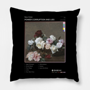New Order - Power Corruption and Lies Tracklist Album Pillow