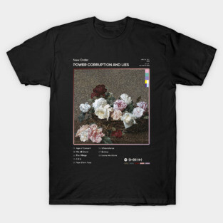 Corruption T-Shirts for Sale | TeePublic New Order Power Corruption &amp; Lies Tシャツ