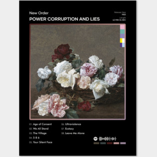 New Order - Power Corruption and Lies Tracklist Album Posters and Art