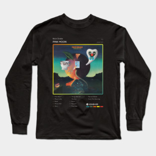 Nick Drake - Pink Moon Tracklist Album Long Sleeve T-Shirt