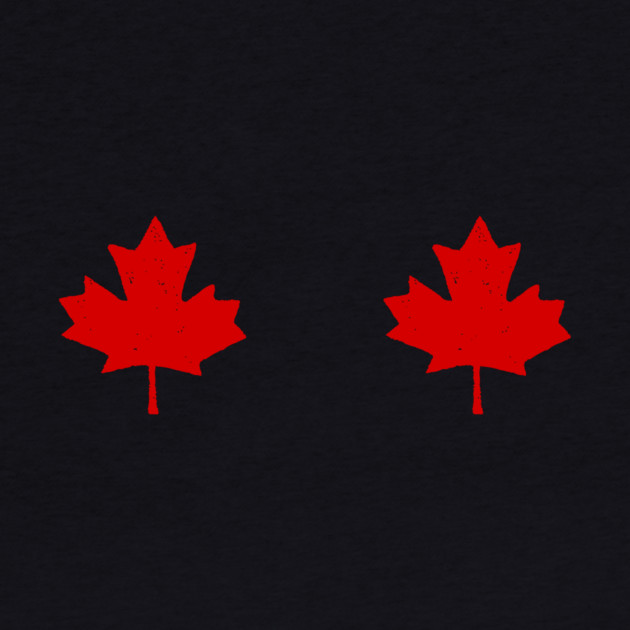 Boobs Maple Leaf by The WYLD Tribe