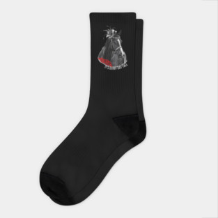 horse racing wearing Fascinator Socks