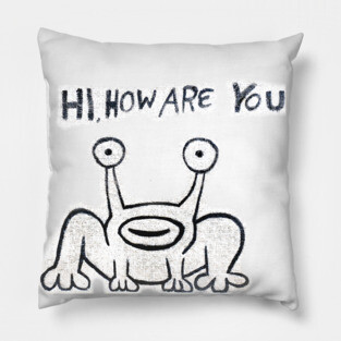Daniel Johnston Hi How Are You Austin TX Pillow