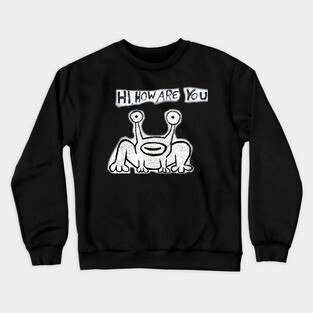 Daniel Johnston Hi How Are You Austin TX Crewneck Sweatshirt
