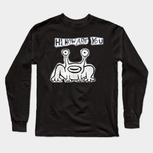 Daniel Johnston Hi How Are You Austin TX Long Sleeve T-Shirt