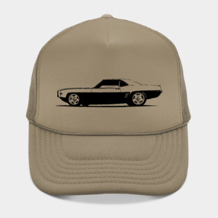 1969 Chevy Camaro - stylized monochrome Hat