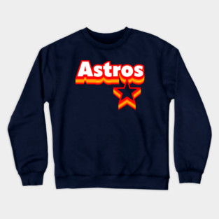 Astros and Star Retro Crewneck Sweatshirt